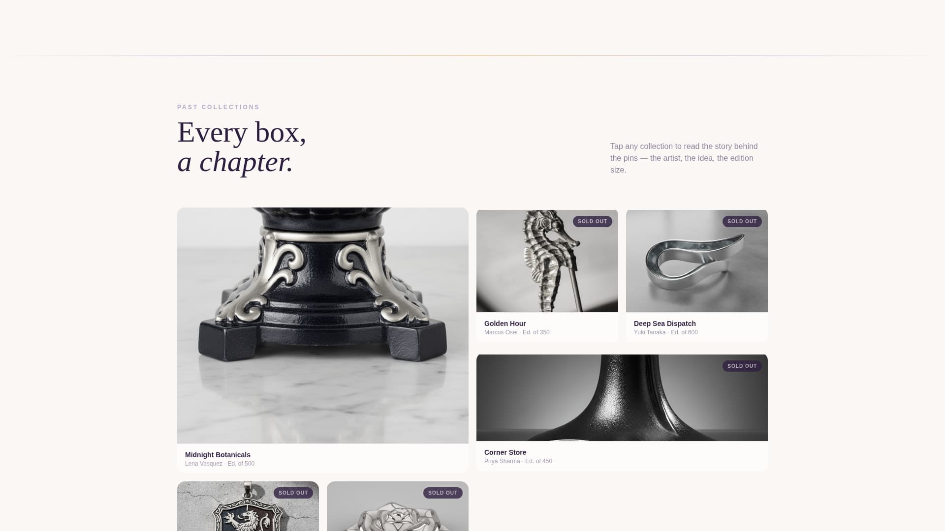Enamel Pins & Lapel Pins Store Directory Website Template