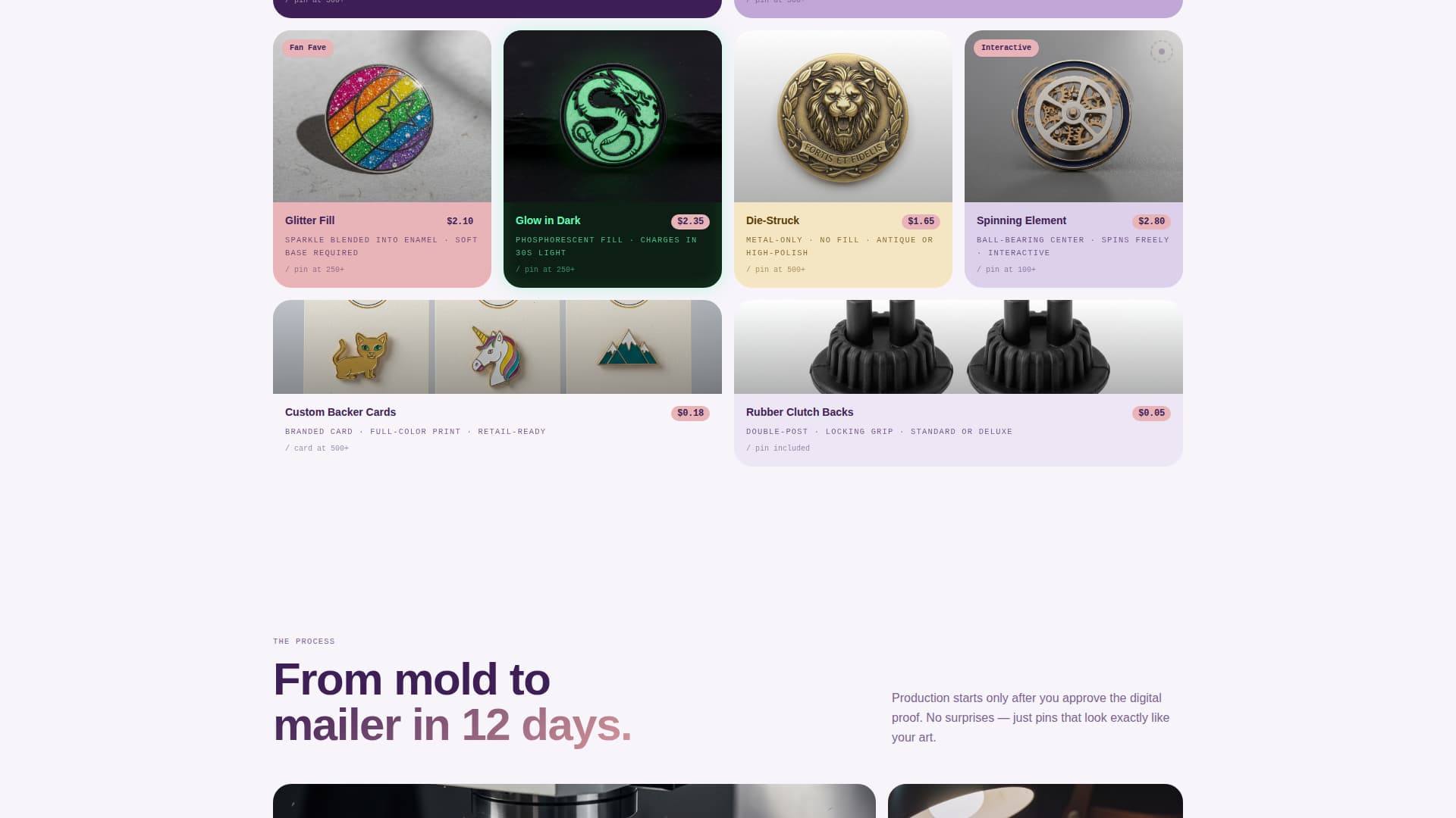 Enamel Pins & Lapel Pins Store Professional Website Template