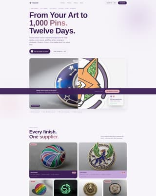 Enamel Pins & Lapel Pins Store Professional Website Template