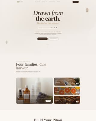 Essential Oils & Diffusers Store Professional Website Template