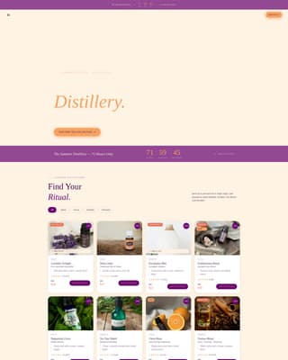 Essential Oils & Diffusers Store Specialist Pricing Website Template