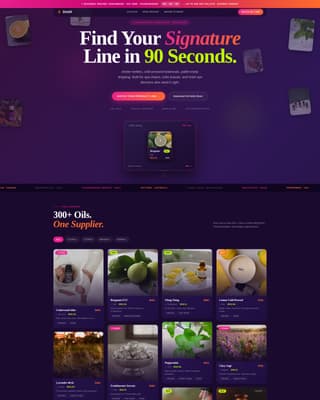 Essential Oils & Diffusers Store Advanced Pricing Website Template
