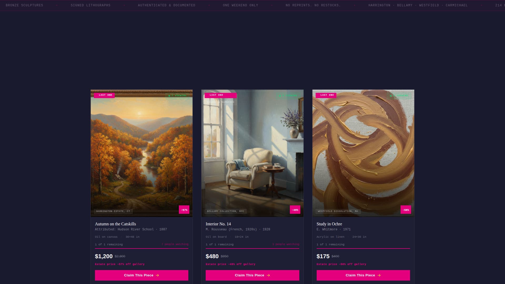 Catalog - Urgent Estateart Landing Page Template