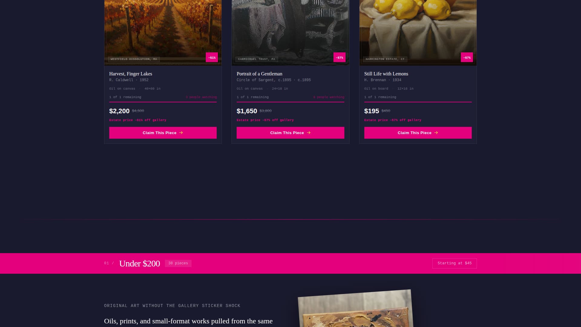 Catalog - Urgent Estateart Landing Page Template