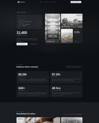 Stockroom - High-Impact Hospitality Landing Page Template