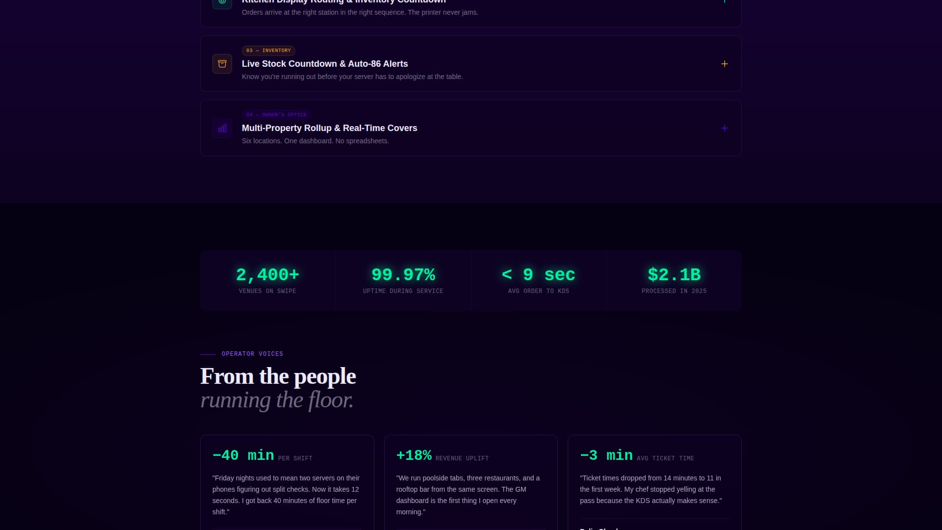 Swipe - Dynamic Hospitality Landing Page Template