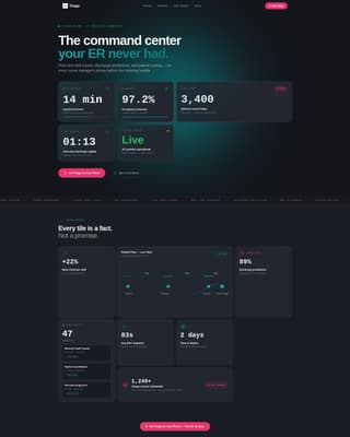 Triage - Realtime Patient Management Landing Page Template
