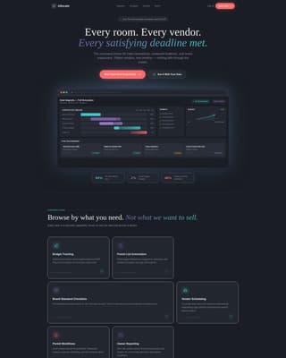 Allocate - Powerful Hospitality Landing Page Template