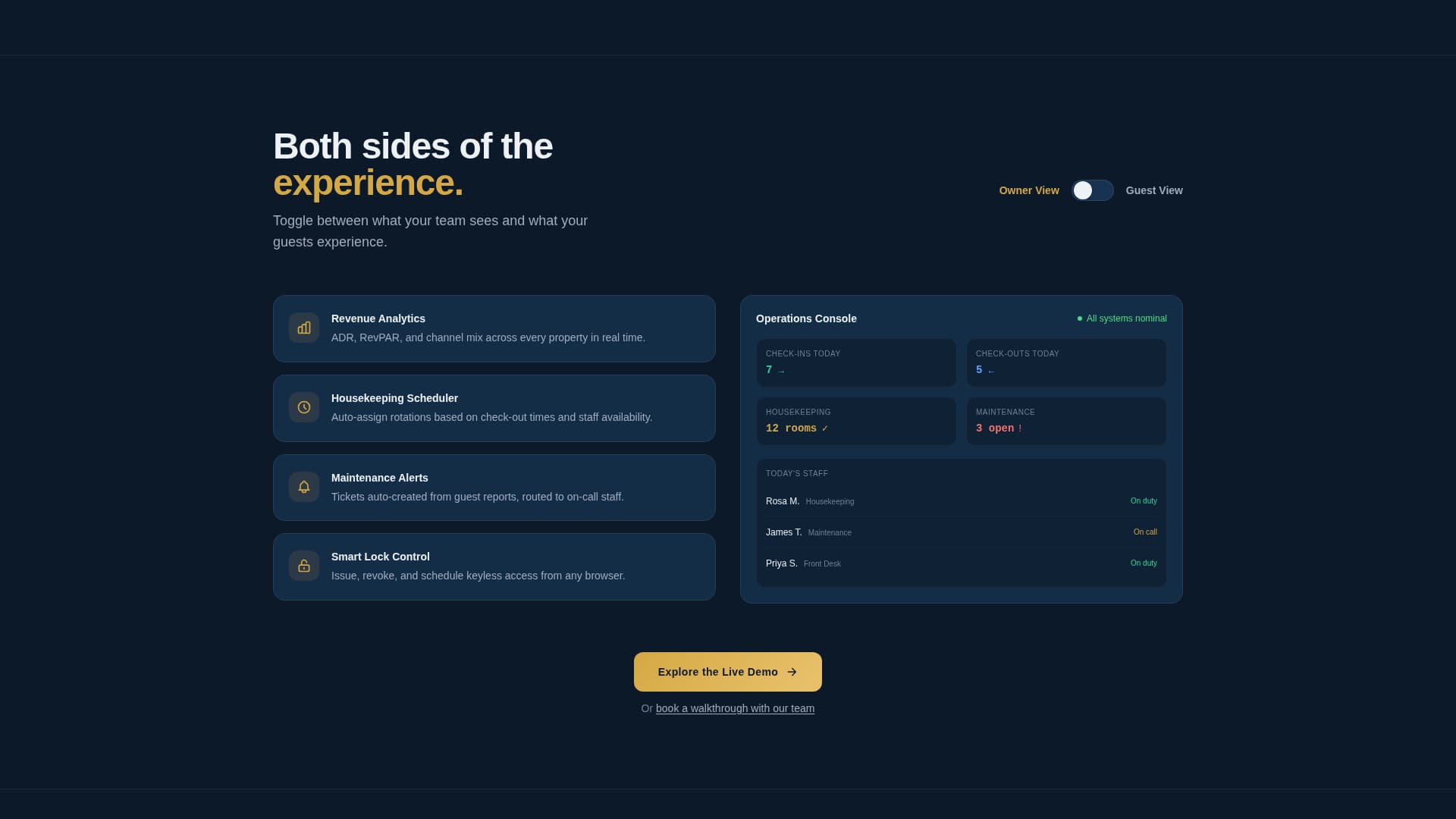 Lodge — Upscale Hospitality Landing Page Template