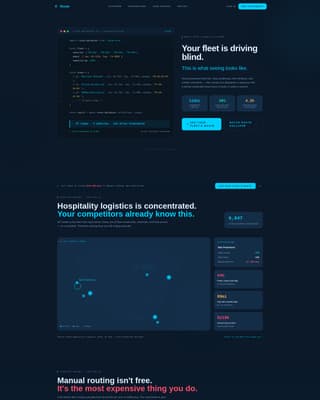 Routesync - Intelligent Hospitality Landing Page Template