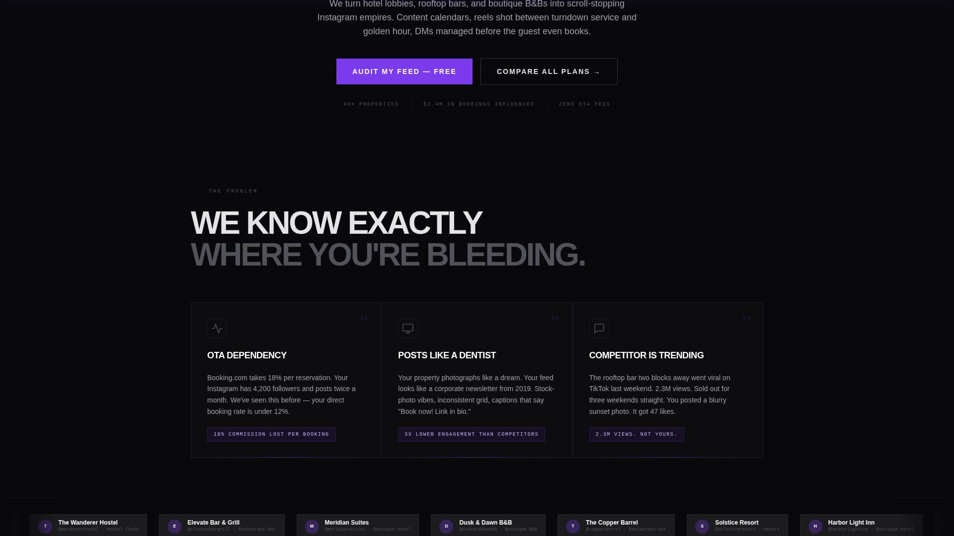 Lobby - Bold Hospitality Landing Page Template