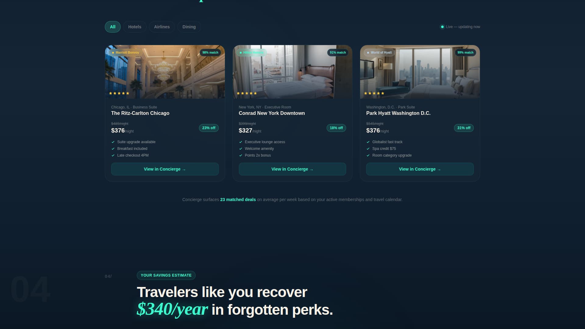 Concierge - Seamless Loyalty Landing Page Template