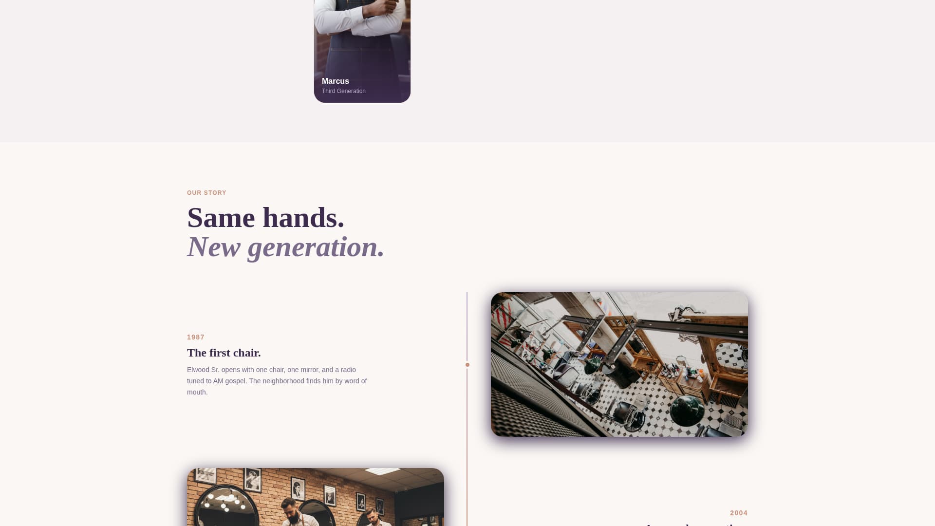 Family-Owned Business Booking Website Template