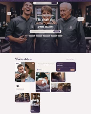 Family-Owned Business Booking Website Template