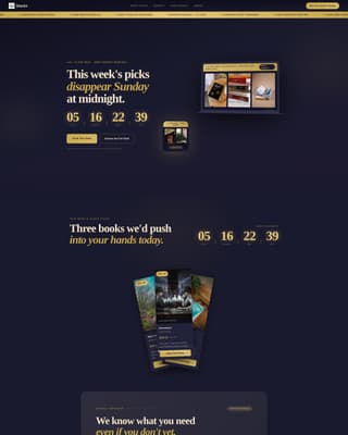 Shelves — Irresistible Independent Bookstore Landing Page Template