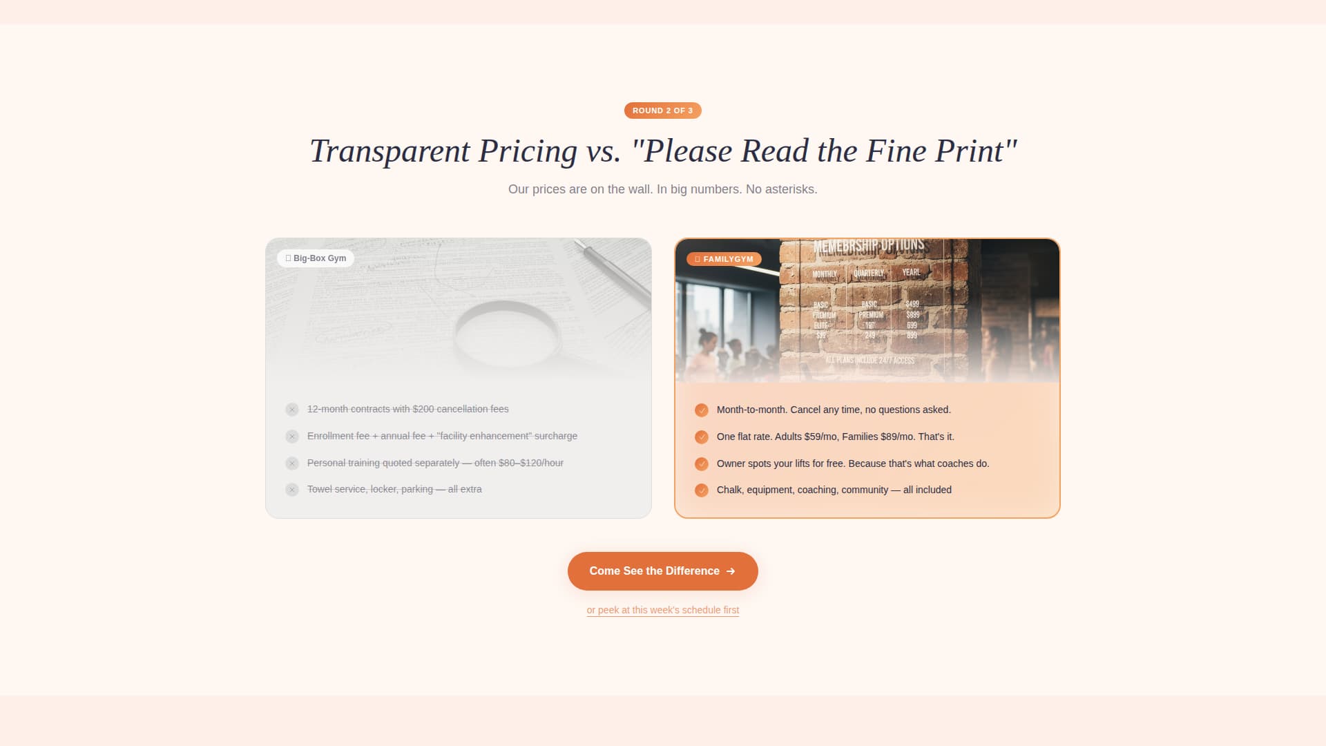 Familygym - Warm Fitness Landing Page Template