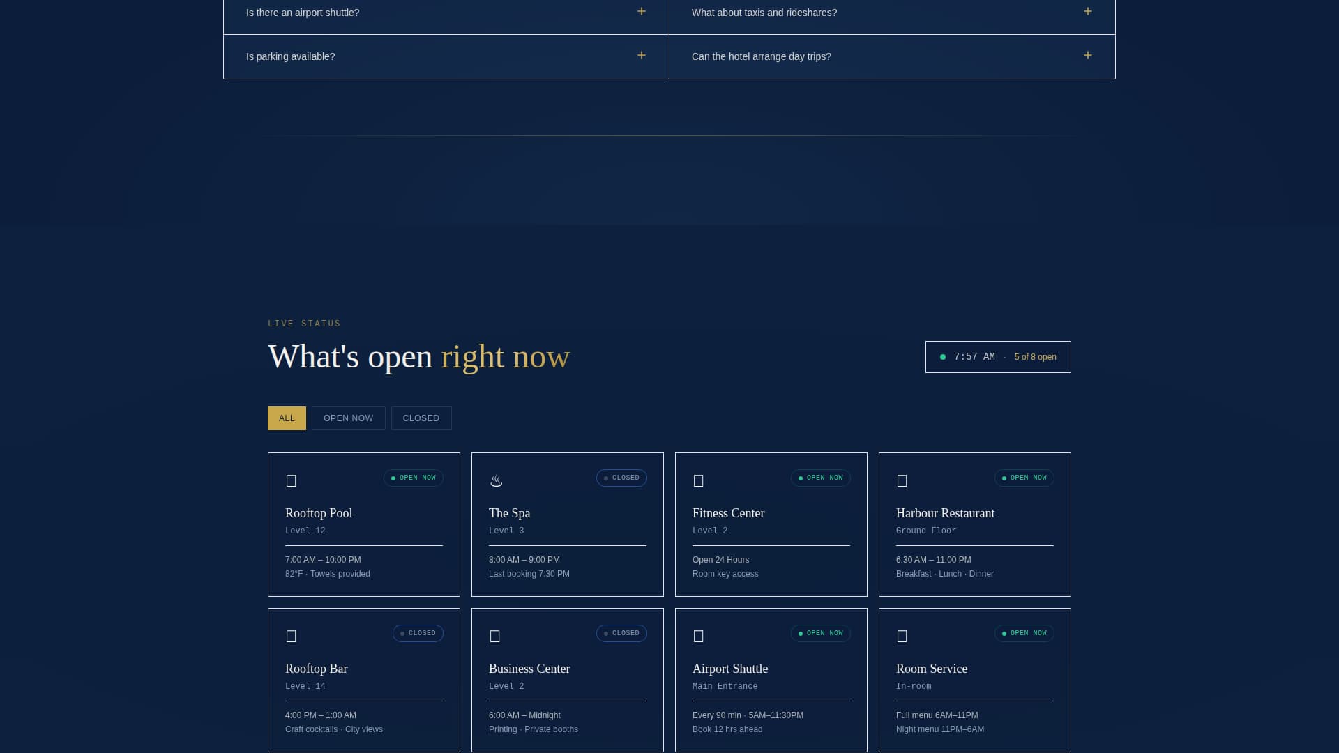 Concierge - Intelligent Hotel Landing Page Template