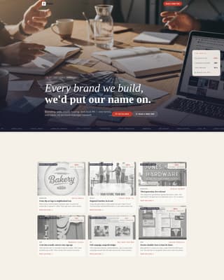 Family-Owned Business Portfolio Website Template