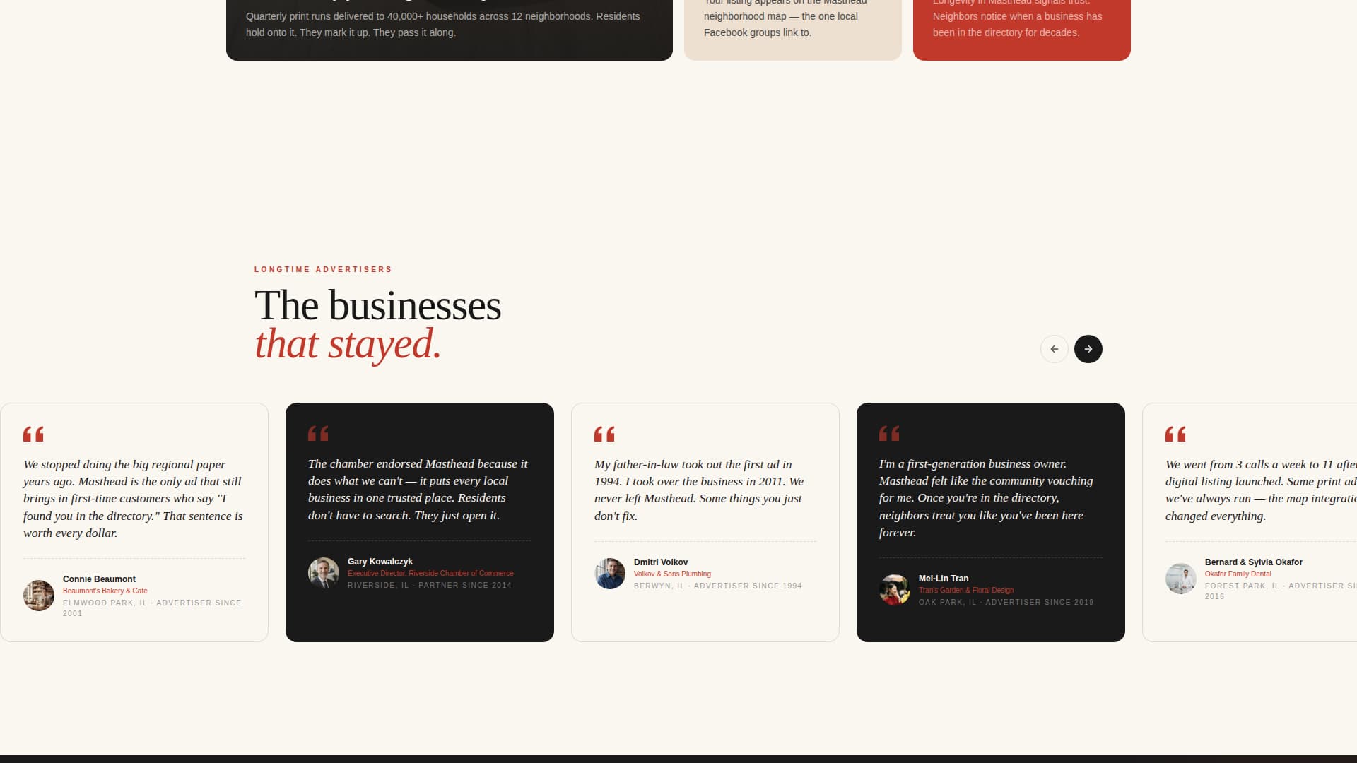 Family-Owned Business Directory Website Template