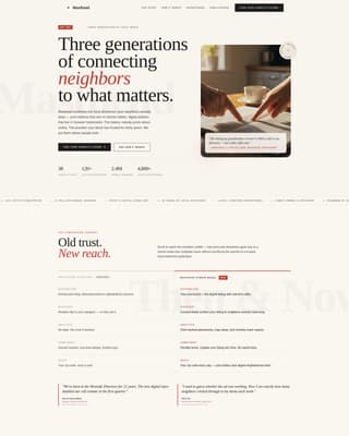 Family-Owned Business Directory Website Template