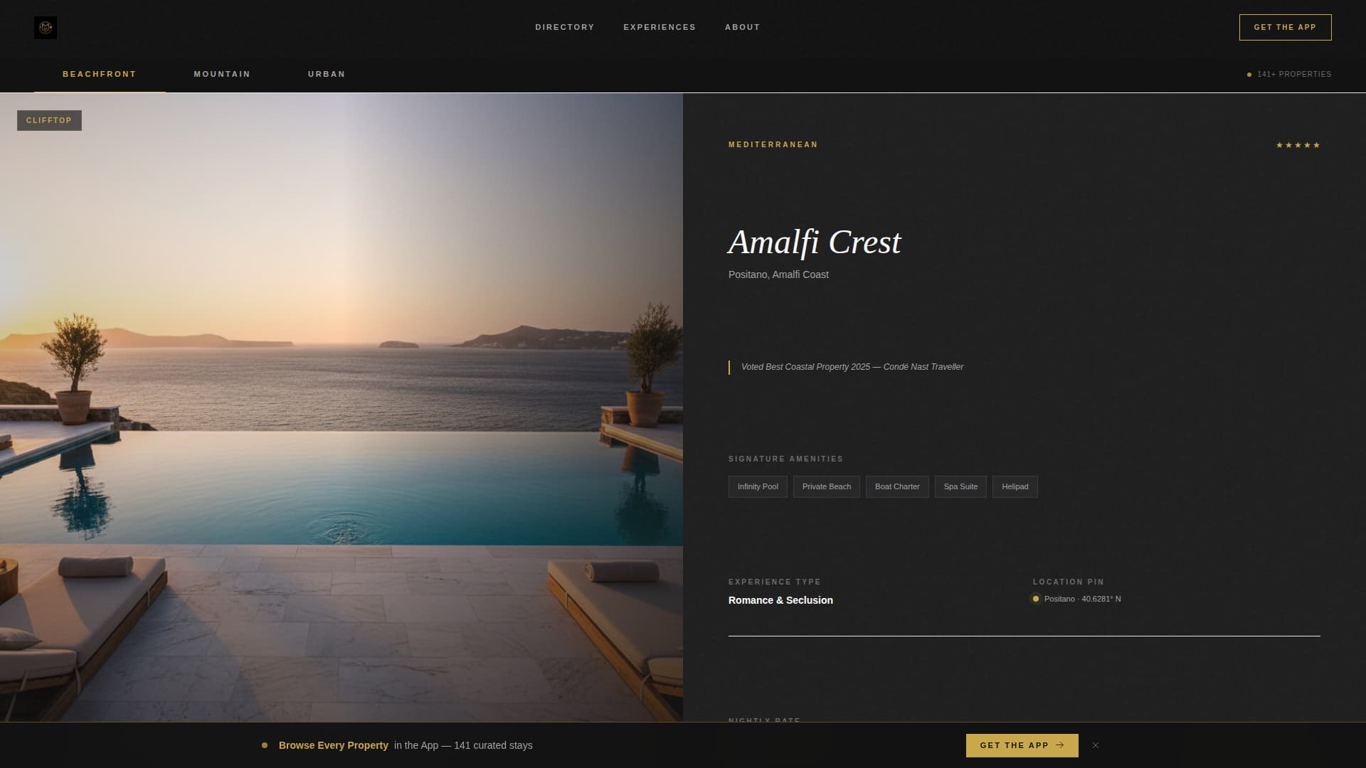 Portfolio - Elegant Resort Landing Page Template