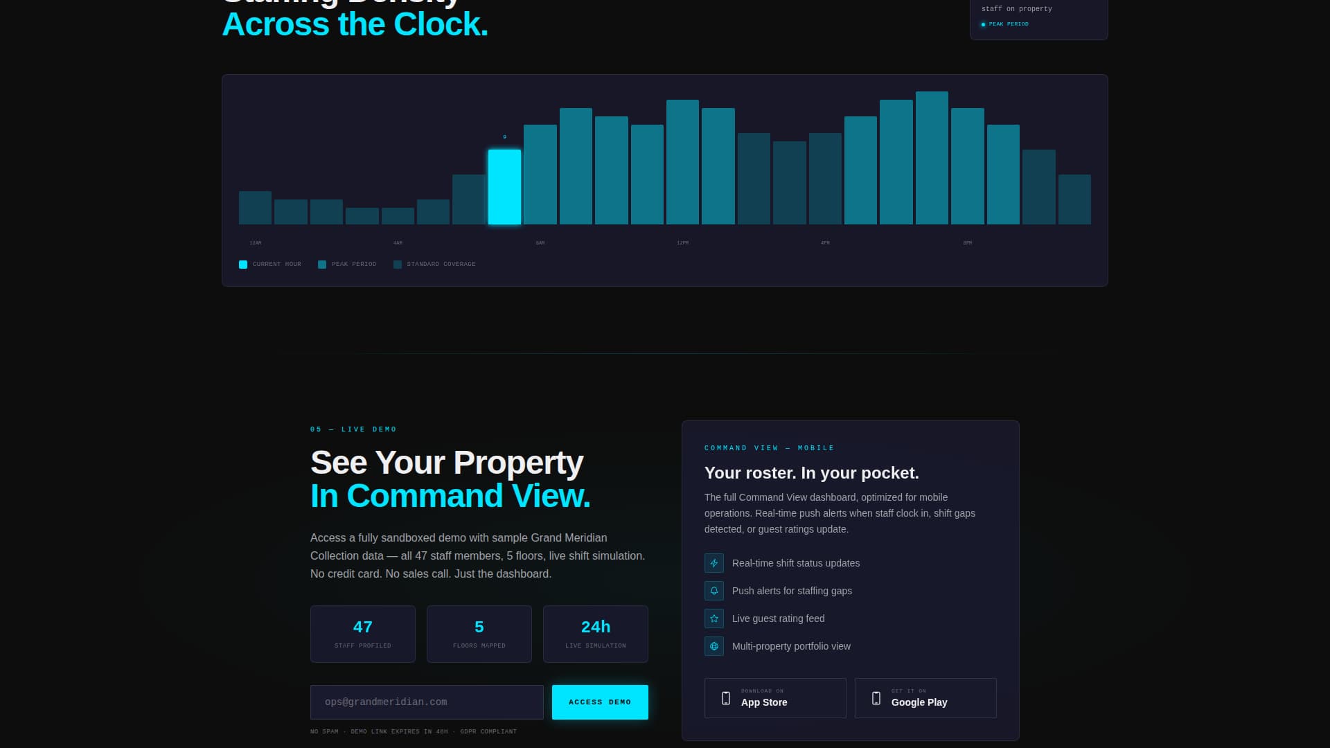 Concierge - Command Hotel Landing Page Template