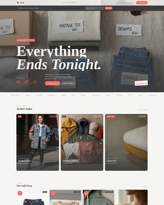 Fashion E-Commerce Blog Website Template