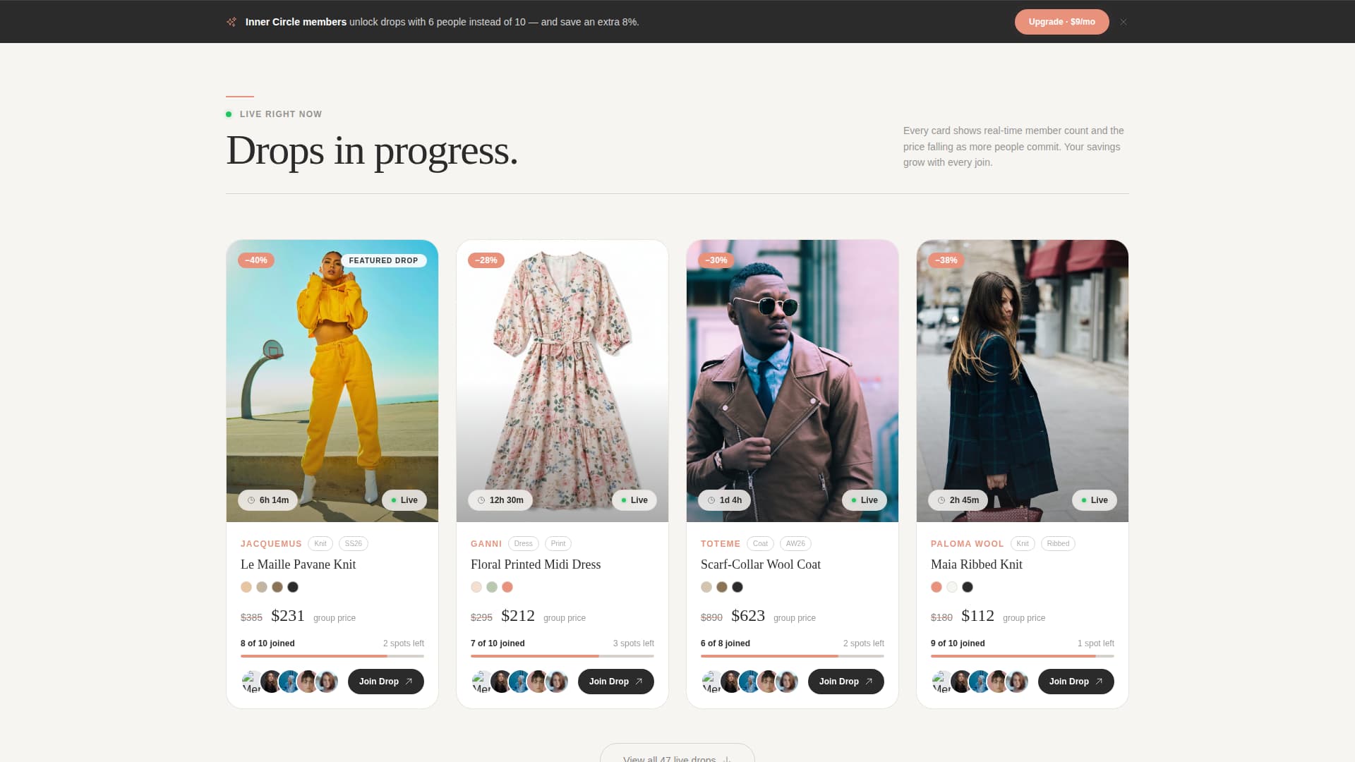 Fashion E-Commerce Pricing Website Template