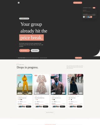 Fashion E-Commerce Pricing Website Template