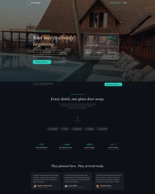 Hotel Booking Confirmation & Post-Stay Experience Website Template