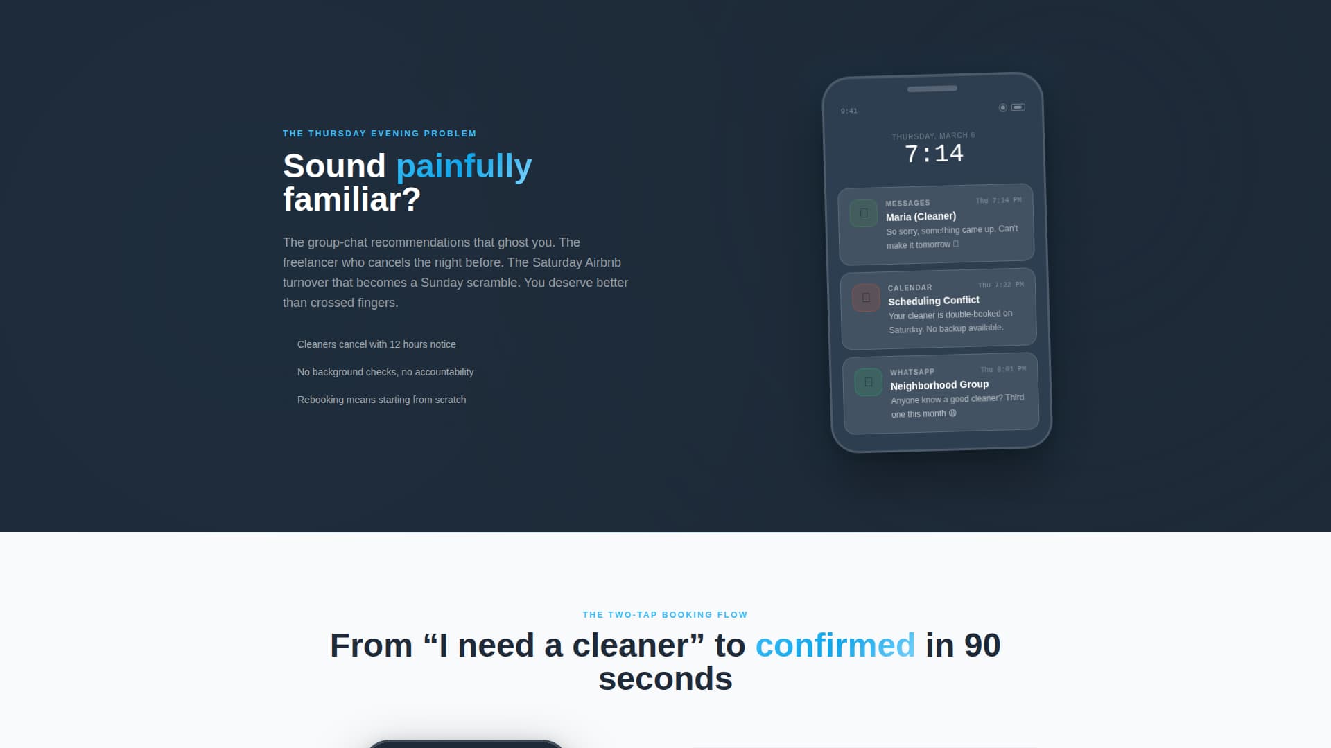 Sparkle - Vetted Cleaning Landing Page Template