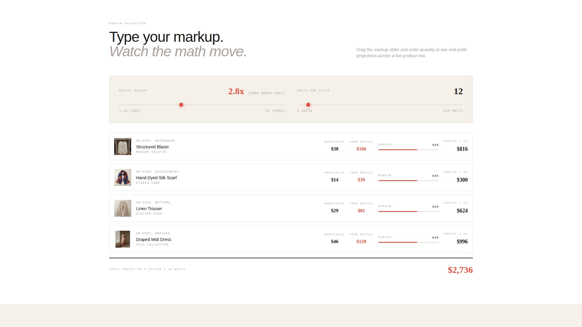 Showroom - Curated Wholesale Landing Page Template