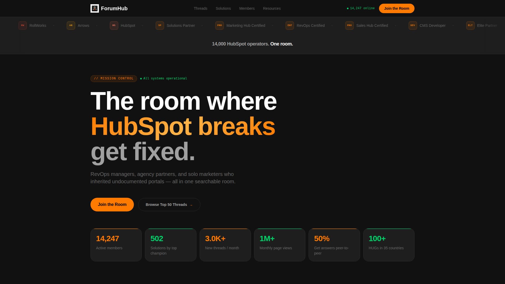 HubSpot - Powerful Community Landing Page Template