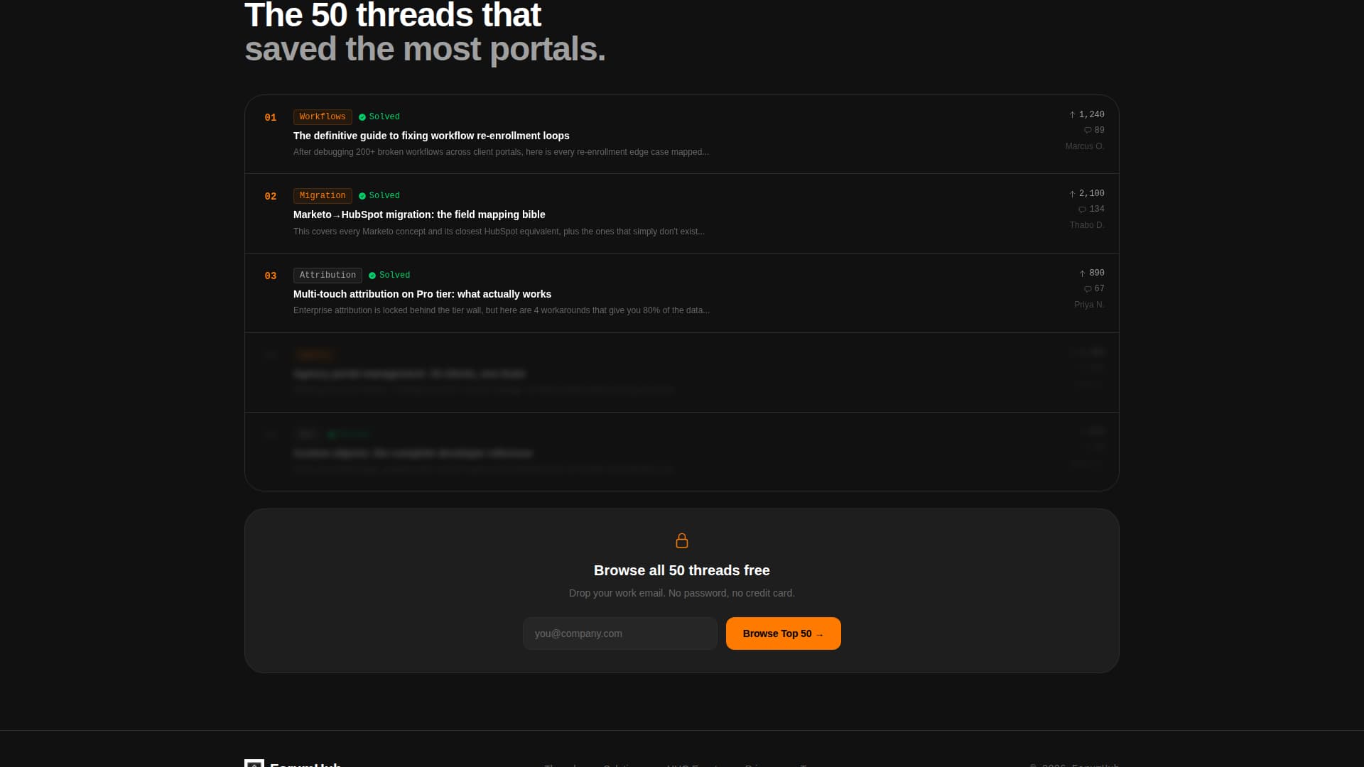 HubSpot - Powerful Community Landing Page Template