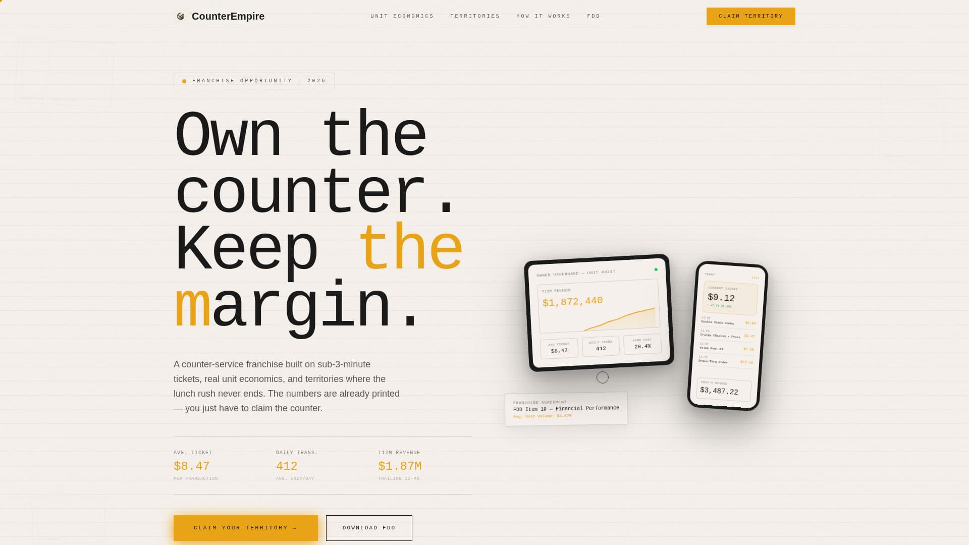 Franchise Business Professional Website Template
