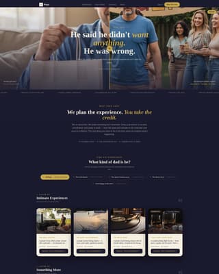 Father's Day Business Booking Website Template