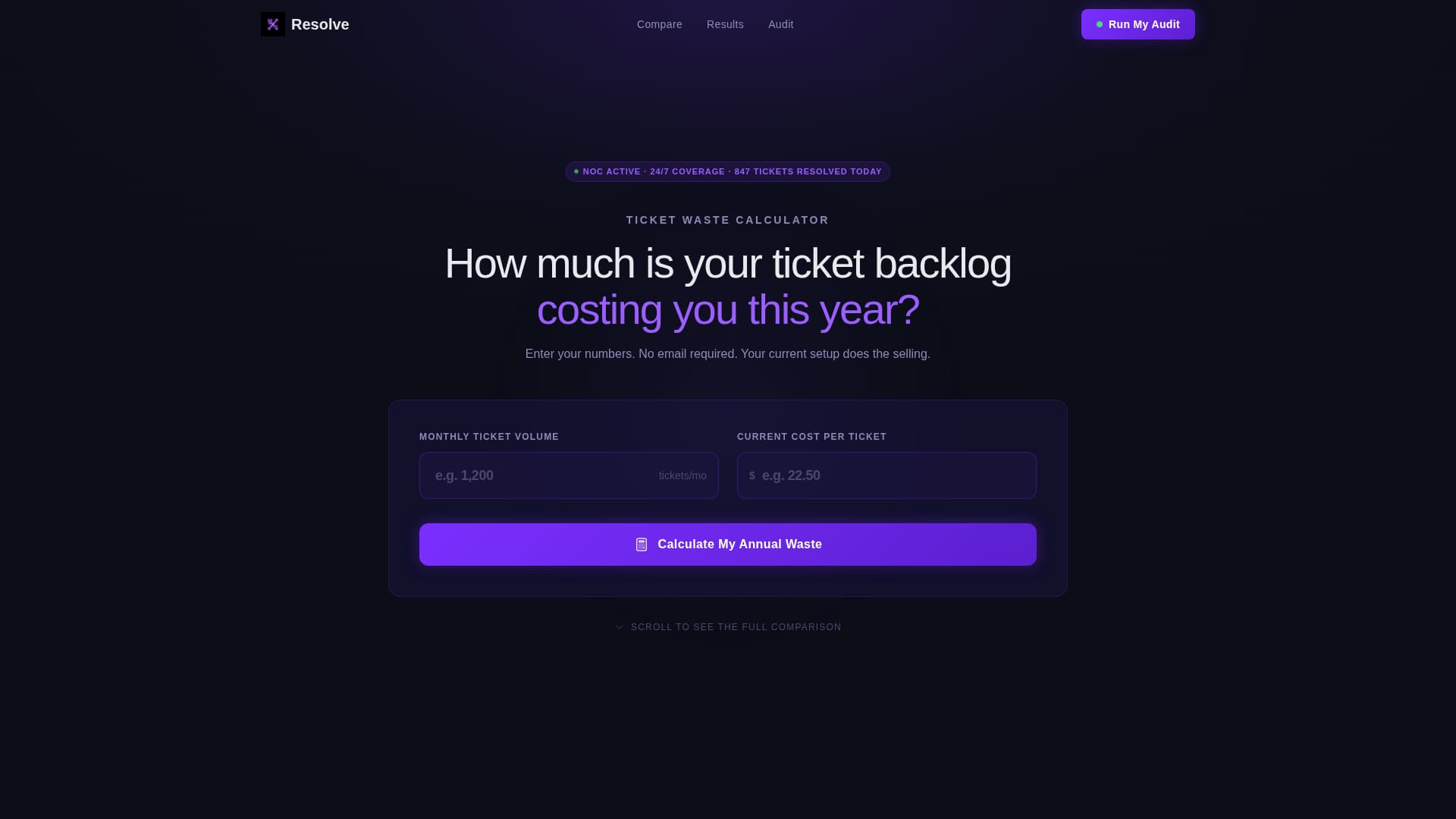Resolve - High-Impact IT Helpdesk Landing Page Template
