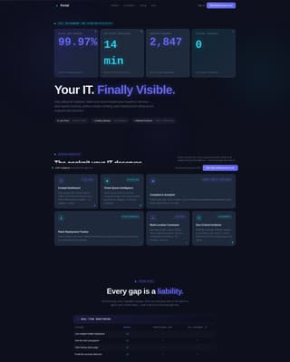 Portal - Powerful IT Services Landing Page Template