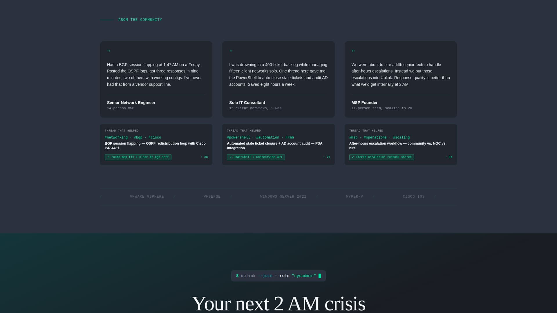 Uplink - Dynamic Itservices Landing Page Template