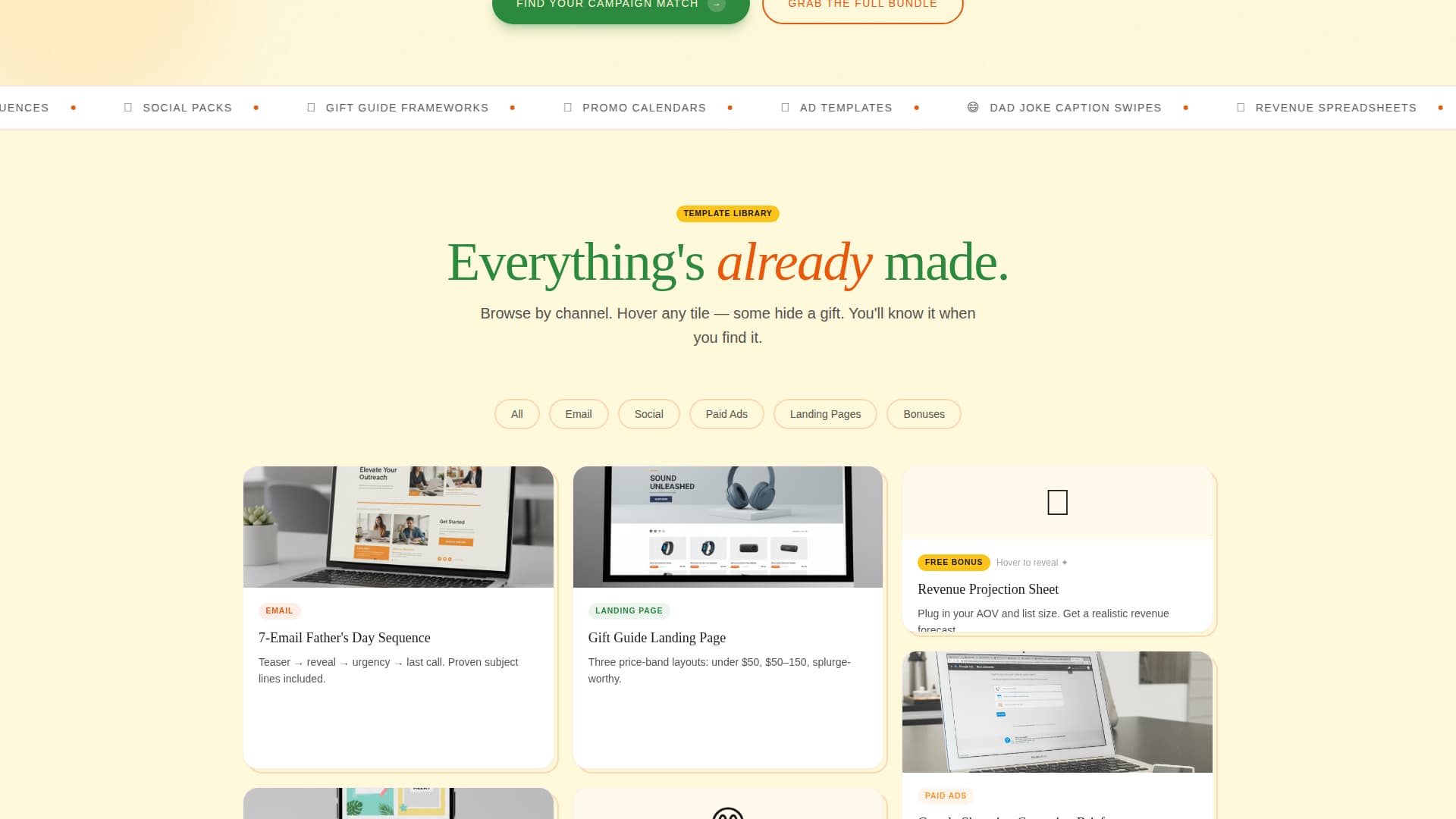 Pops - Seasonal Ecommerce Landing Page Template