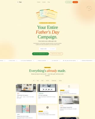 Father's Day Business Professional Website Template