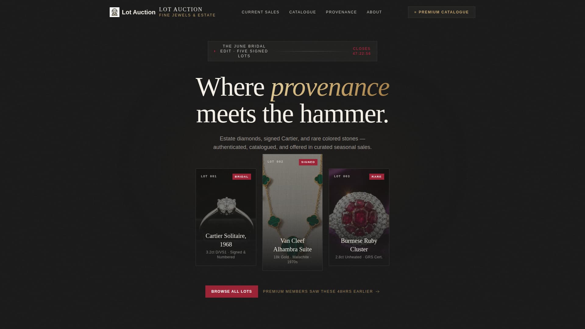 Auction Platforms & Types Professional Website Template