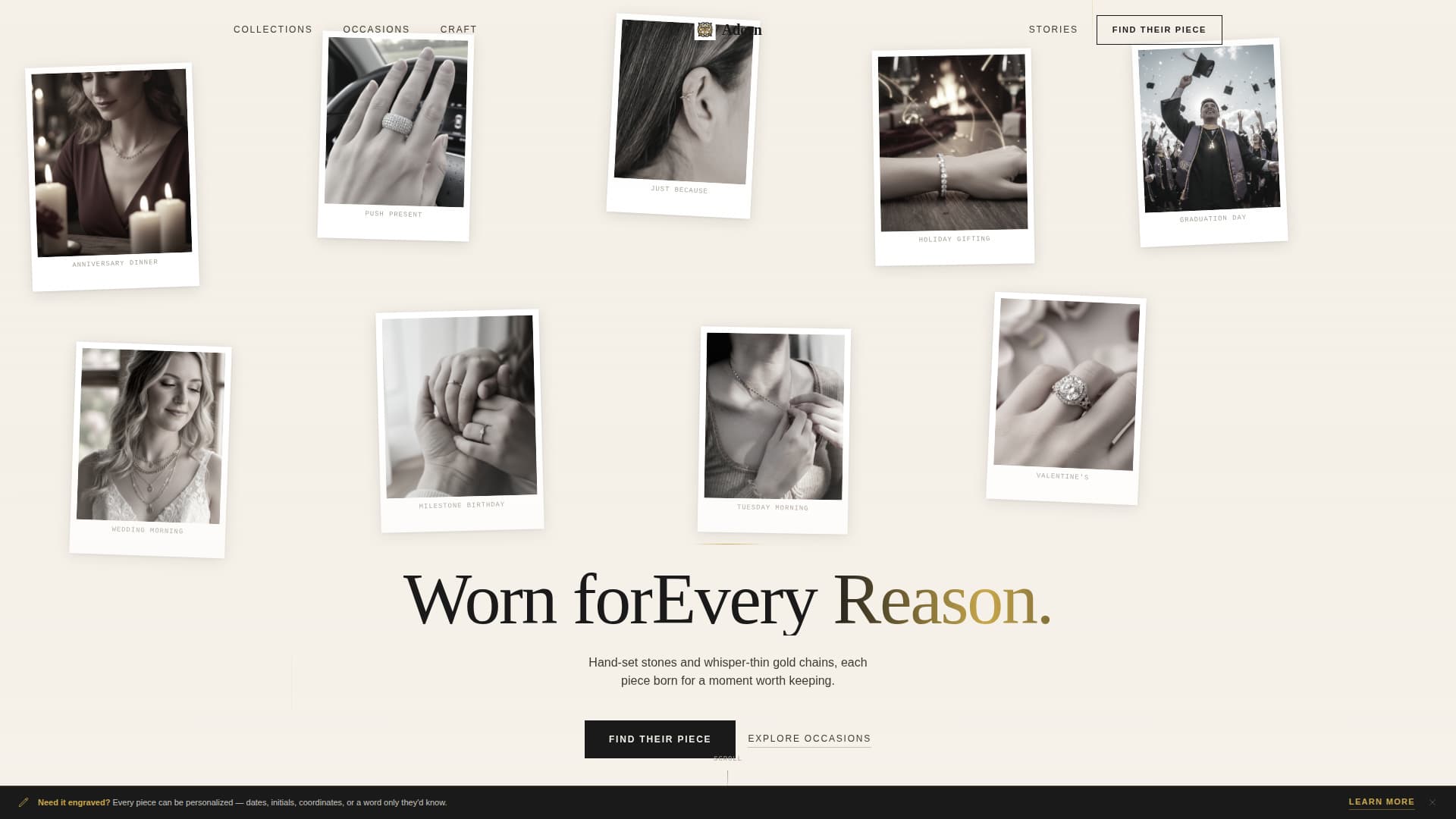 Adorn - Elegant Jewelry Landing Page Template