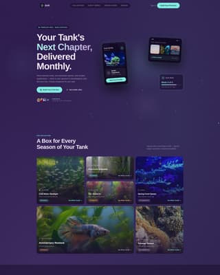 Subscription Box Specialist Professional Website Template