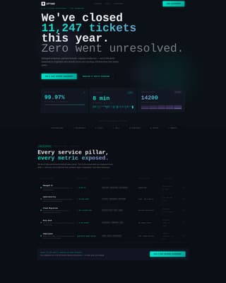 Nexus — Managed Technology Services Landing Page Template