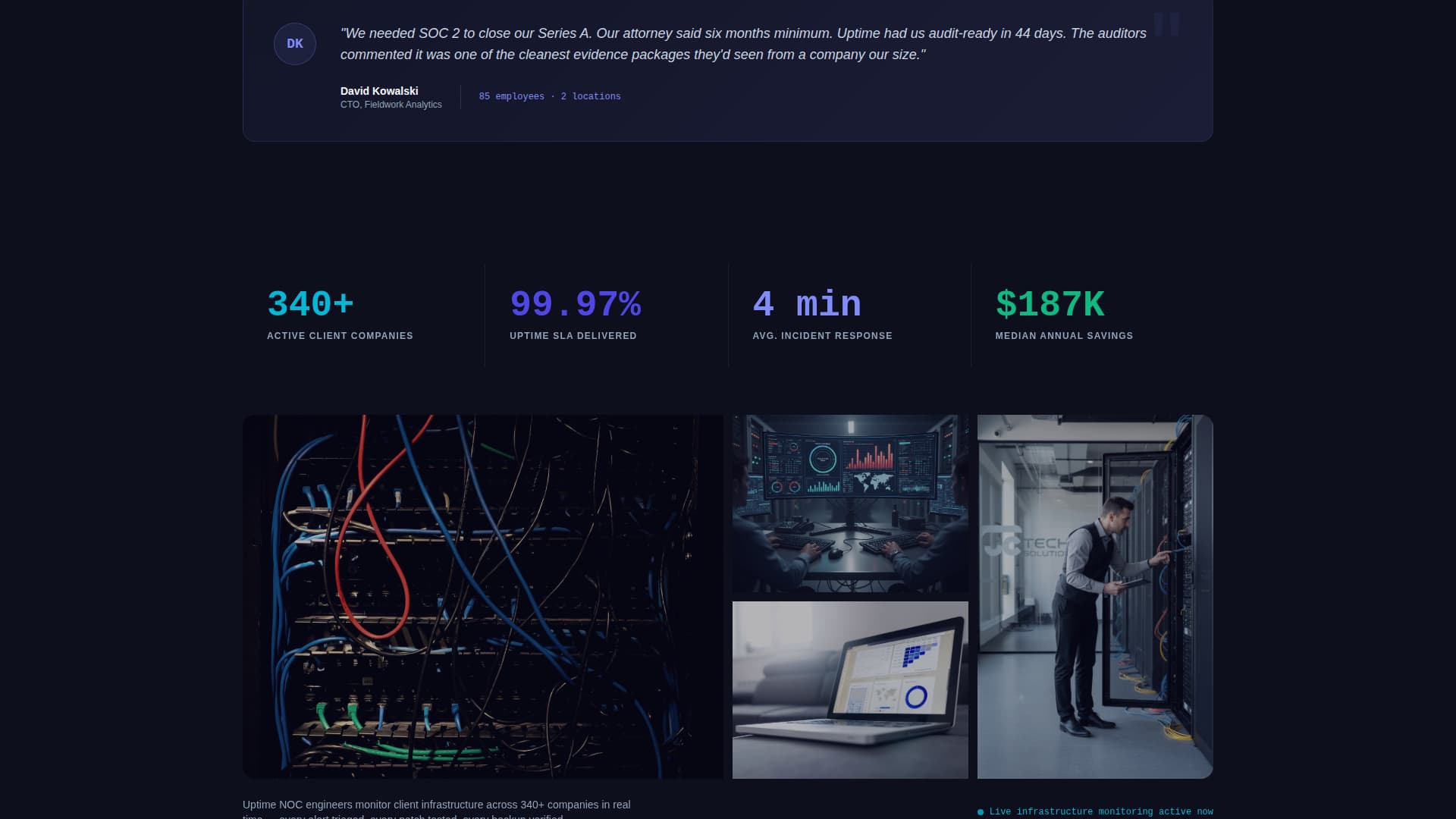 Backbone — Enterprise IT Solutions Landing Page Template