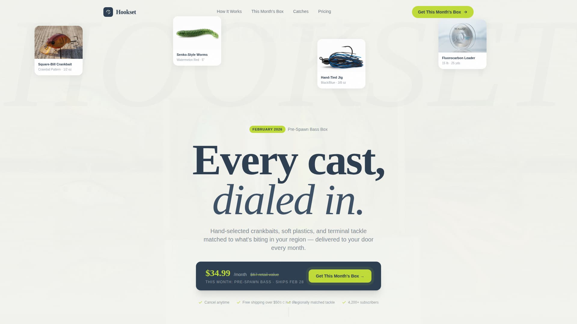 Fishing Lures & Tackle Store Professional Website Template