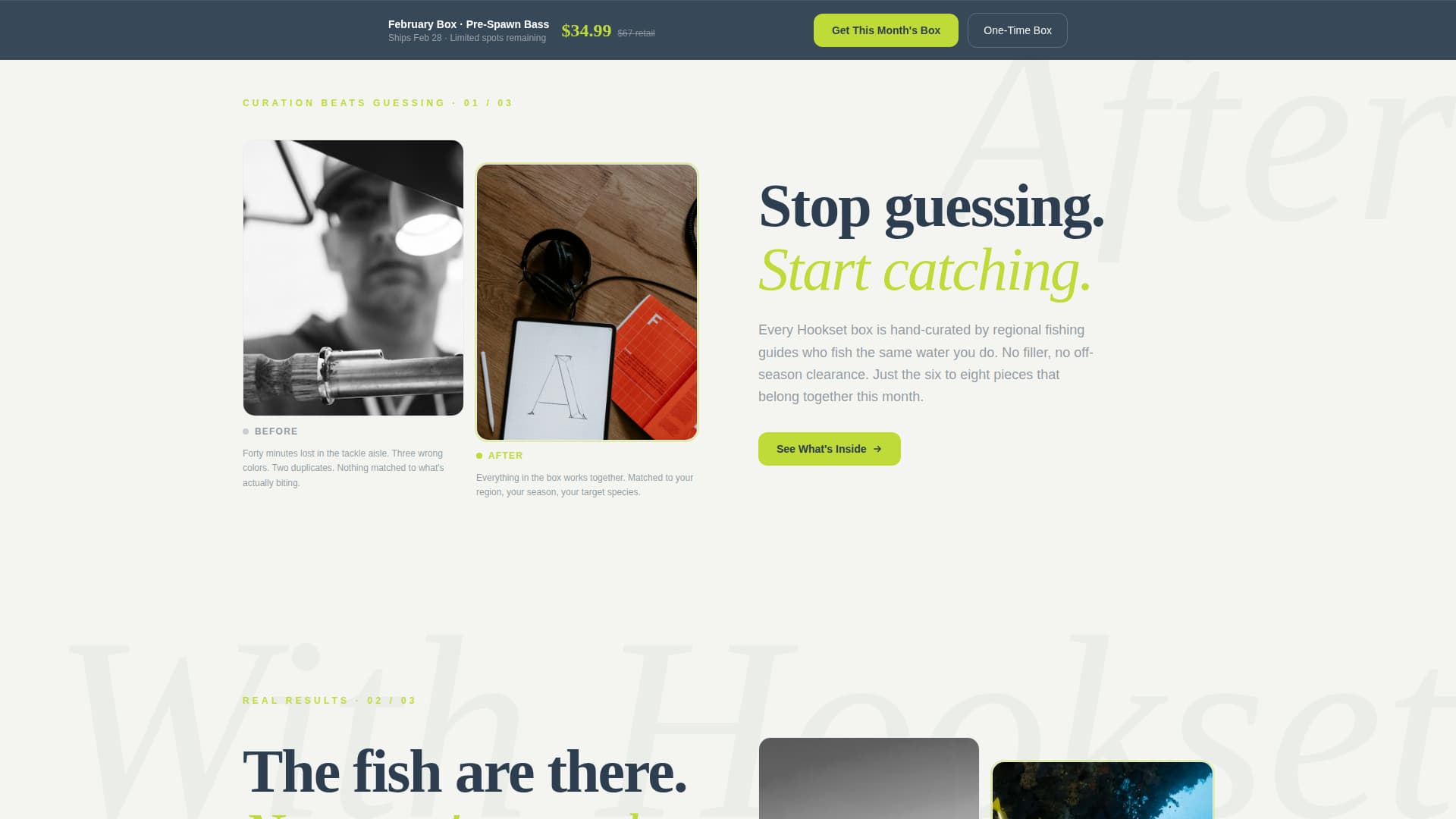 Fishing Lures & Tackle Store Professional Website Template