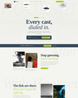 Fishing Lures & Tackle Store Professional Website Template