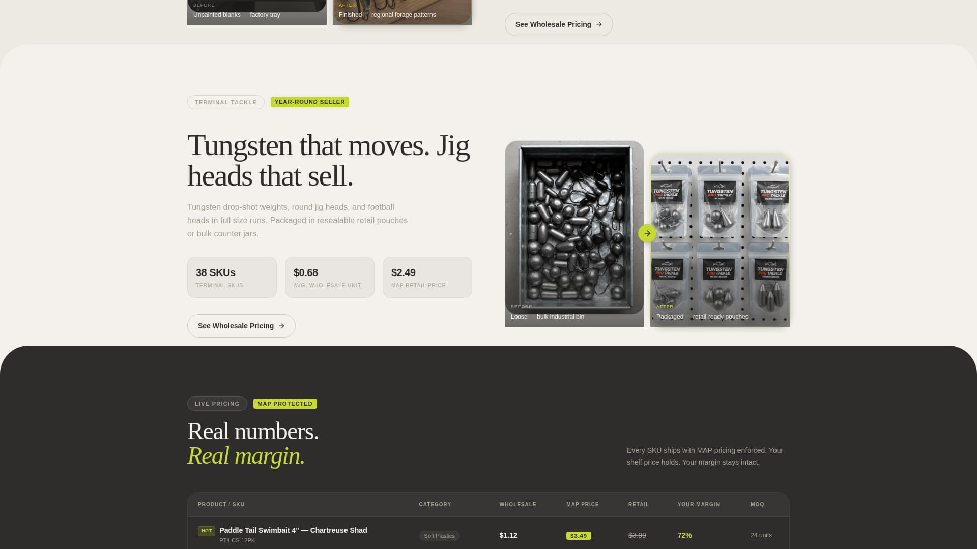 Fishing Lures & Tackle Store Specialist Professional Website Template